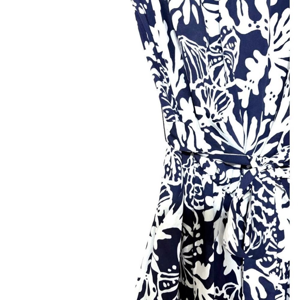 LILLY PULITZER FARRAH JUMPSUIT IN BLUE SIZE MEDIUM - Picture 3 of 7